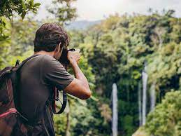 fotógrafo en la selva