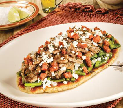 huarache con carne